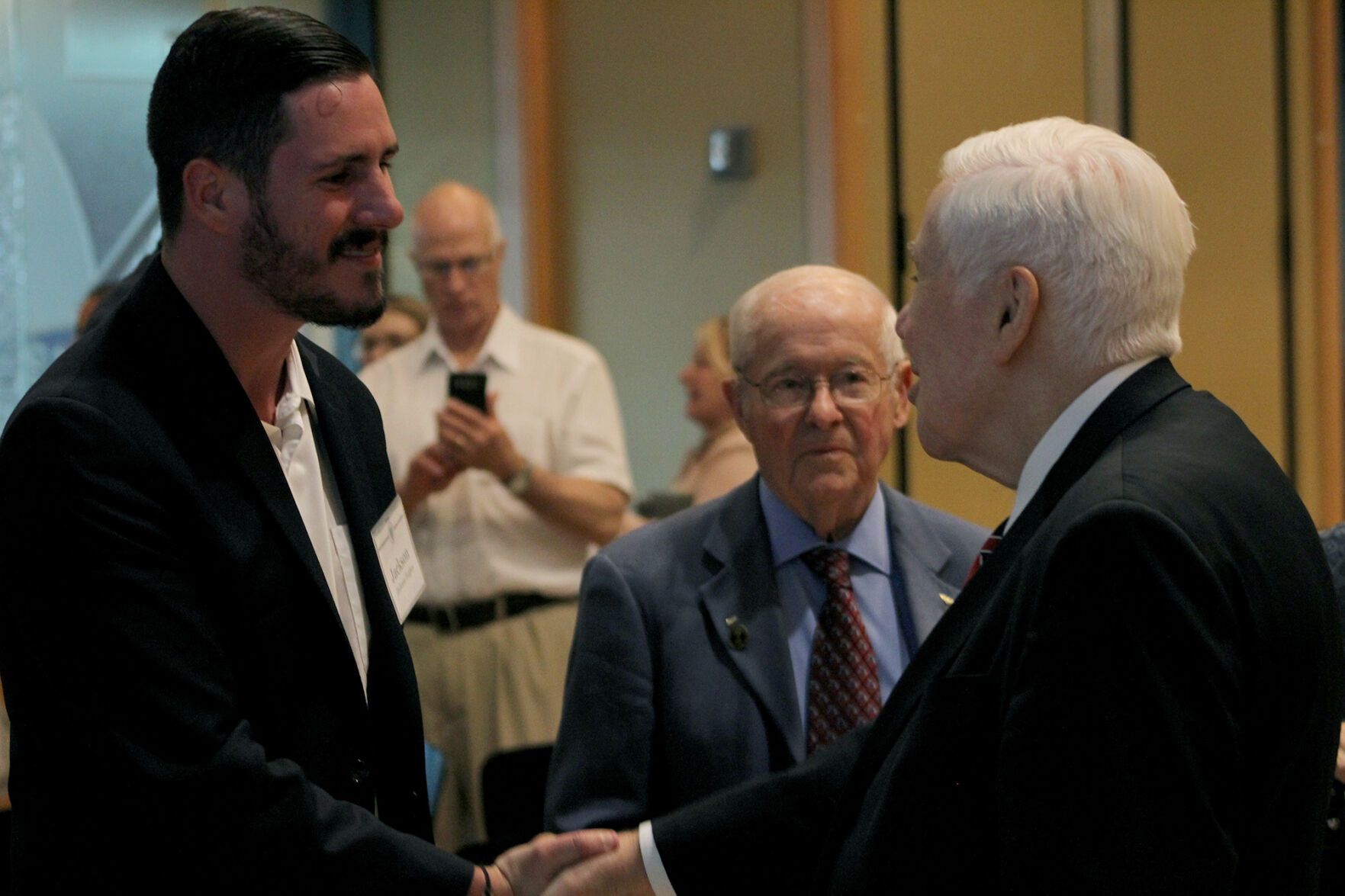 Lugar attends Franklin College premiere of documentary about his life, career